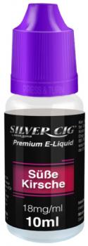 E-Liquid Silver-Cig Süße Kirsche 16mg Nikotin 10ml im 5er Dsp.(DPT2 Konform EU H