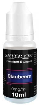 E-Liquid Silver-Cig Blaubeere 0mg Nikotin 10ml im 5er Dsp.(DPT2 Konform EU Herst