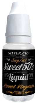 E-Liquid Silver-Cig Sweet Virginia Tabacco 3mg Nikotin 10ml im 5er Dsp.(DPT2 Kon