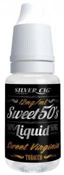 E-Liquid Silver-Cig Sweet Virginia Tabacco 12mg Nikotin 10ml im 5er Dsp.(DPT2 Ko