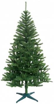 Tannenbaum grün mit Standfuß, 60 Zweige PP Material, Nadeln 6cm in Polybag mit E