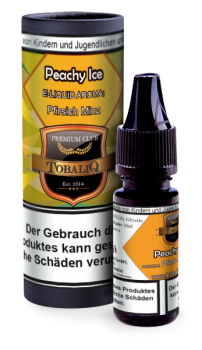 "E-Liquid Tobaliq 0mg Nikotin ""Peachy Ice"" Pfirsich Minze 10ml im 10er Dsp.(DP