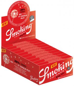 Smoking Thinnest King Size + Tips 50 Heftchen 33 Blatt +33 Filter Tips(108x44)im