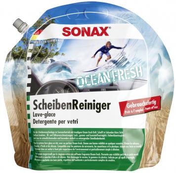 SONAX ScheibenReiniger gebrauchsfertig Ocean-fresh 3L Standbodenbeutel