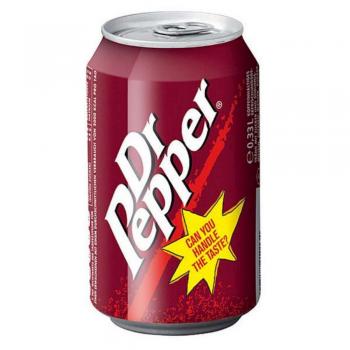 Dr.Pepper Kultgetränk aus den USA  330ml (DPG Einwegpfand/Pfanddose) im 24er Tra