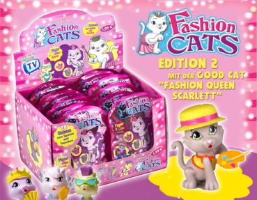 Fashion Cats Katzen Sammlerfiguren in Päckchen mit Süßes Edition 2 18/s im 24er