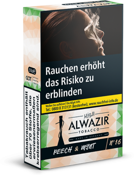 Alwazir® PEECH & MYNT No 16 The Pure 50g - fruchtige Pfirsicharomen, gepaart mit