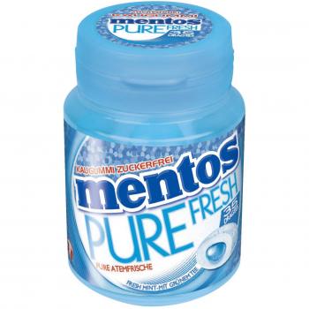 Mentos Pure Fresh Mint zuckerfreie Kaugummi-Dragees mit Minzgeschmack und Füllun