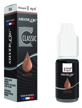 E-Liquid Silver-Cig Kaffee 0mg Nikotin 10ml im 5er Dsp.(DPT2 Konform EU Herstell