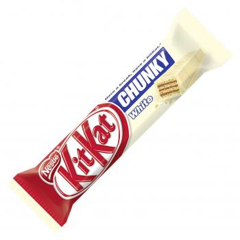 KitKat Chunky White Knusperwaffel-Riegeln mit Überzug aus weißer Schokolade 40g