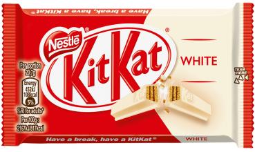 KitKat White Schokoriegel Knusperwaffel in weißer Schokolade 41,5g im 24er T-Dsp