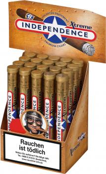 Cigarre Independence Xtreme Tubes(Braun)Vanille-Aroma aus Sumatra-Tabak in Alumi