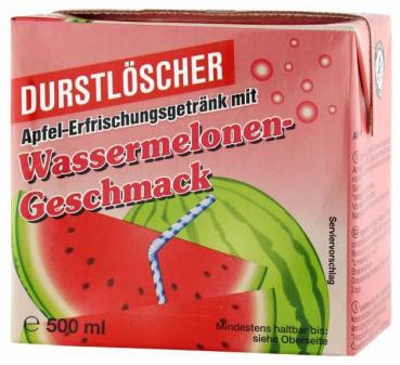 Durstlöscher Wassermelone 500ml 12st.Tetra Pack(Pfandfrei)