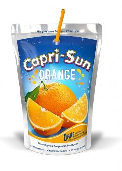 Capri Sun Orange Trinkpacks 200ml mit Orangensaft-Erfrischungsgetränk mit 12% Fr