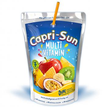 Capri Sun Multi-Vitamin Trinkpacks 200ml mit Mehrfruchtsaft-Erfrischungsgetränk
