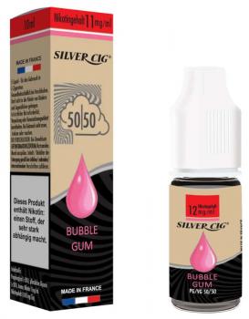 E-Liquid Silver-Cig Bubble Gum 11mg Nikotin 10ml im 5er Dsp.(DPT2 Konform EU Her