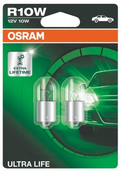 Osram R10W 12V - ULTRA LIFE Signal Leuchtmittel 10W BA15s 2er Doppelblister