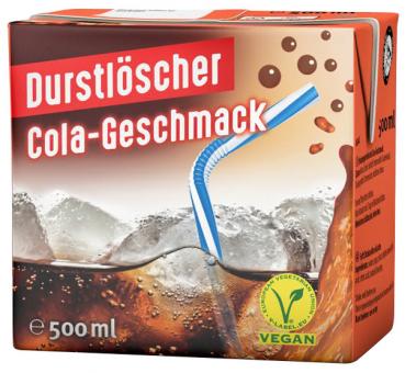 Durstlöscher Cola Geschmack 500ml 12st.Tetra Pack(Pfandfrei)