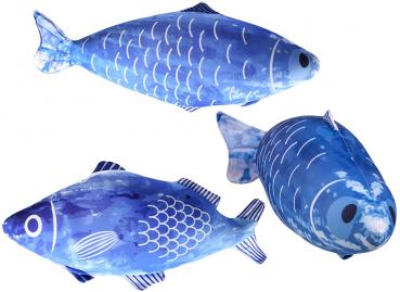 Kissen Fisch mit Micropellet-Füllung,93% Polyester 7% Elestan, ca. 62 cm, ca. 15