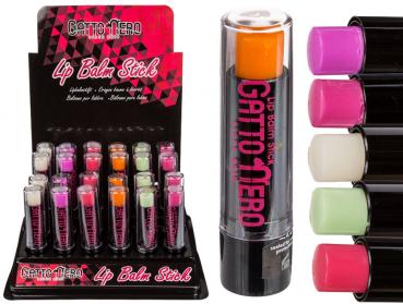 Lipbalm-Stift, Gatto Nero, ca. 3,8 g, 6/f im 24er T-Dsp.