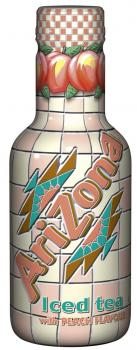 ARIZONA Peach 500ml PET-Flasche "Pfanddose"aus 100% natürlichen Tee-Extrakten oh