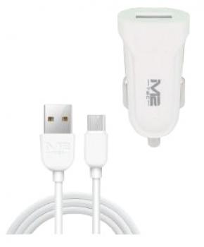 Ladegerät Set Micro USB 1m 3.0 Car Charger TPE + Kupfer AC 12-24V 5V/1,5A Bliste