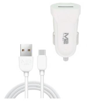 Ladegerät Set Type-C 1m 3.0 Car Charger TPE + Kupfer AC 12-24V 5V/1,5A Blisterka