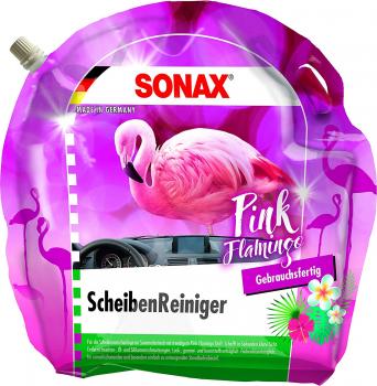 SONAX PINK FLAMINGO ScheibenReiniger Sommer gebrauchsfertig 3L Standbodenbeutel