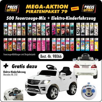 Piraten Aktions Paket XXL 79 - mit 500 Motiv Fzg. Mix + Gratis Elektro Kinderfah