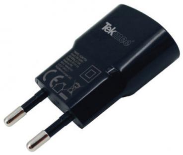 Tekmee USB Netzteil Charger Adapter Black 110/220 V  1A BULK/Lose Ware(für 98182