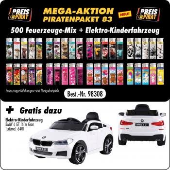 Piraten Aktions Paket XXL 83 - mit 500 Motiv Fzg. Mix + Gratis Elektro Kinderfah