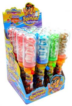 Fun-TasteX Spinner String Pop Lutscher Candy 23g im 16er T- Dsp.