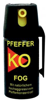 Pfeffer Spray KO FOG 40ml mit Sprühnebel Abwehr&Verteidigun patentiertem Pa