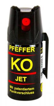 Pfeffer Spray KO JET 40ml mit Fadenstrahl Abwehr&Verteidigun patentiertem P