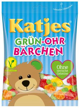 Katjes Grün-Ohr Bärchen Fruchtgummi 5/s natürlichen Aromen und Farben.Für Vegeta