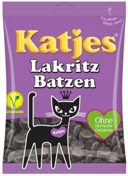 Katjes Lakritz Batzen Gezuckertes weiches Lakritz. Mit natürlichen Farbstoffen.