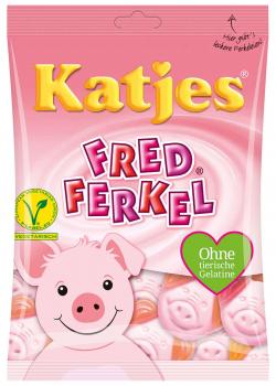 Katjes Fred Ferkel Schaumzucker mit Fruchtgummi, 3/s Mit natürlichen Aromen und