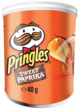 Pringles Sweet Paprika  Stapelchips mit würzigem Paprikageschmack 40g 12er Tray
