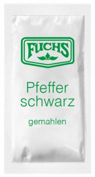 Pfeffer Schwarz FUCHS gemahlen 0,30g Portion/Einzelpack 2000er Packung