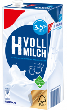 H-Milch 3,5% Haltbare Milch ohne Gentechnik 1l Tetra Pack