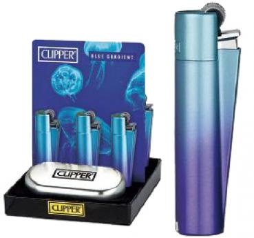 Clipper Fzg. BLUE GRADIENT METAL CLASSIC LARGE mit Metal Geschenkbox(CM056) im 1