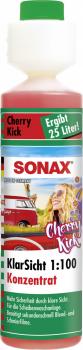 SONAX CHERRY KICK KlarSicht 1:100 Konzentrat 250ml PE-Dosierflasche