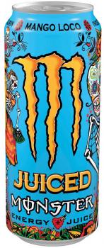 Monster Juiced Monster Mango Loco 500ml mit Taurin Koffeinhaltiges Erfrischungsg