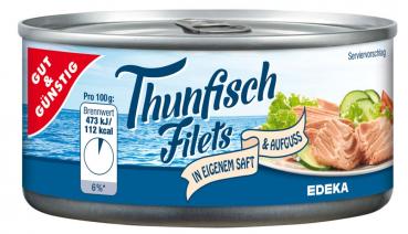 Thunfischfilets in eigenem Saft&Aufguss 195g
