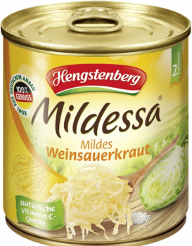 Hengstenberg Mildessa Mildes Weinsauerkraut 810g Dose