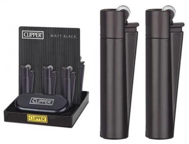 Clipper Fzg. MATT BLACK METAL CLASSIC LARGE mit Metal Geschenkbox(CM054) im 12er