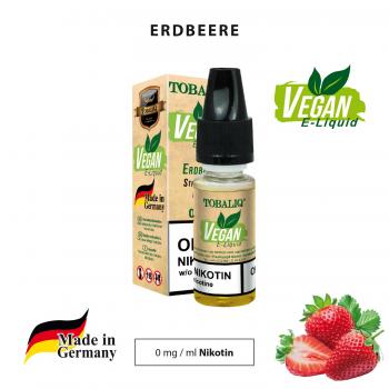 VEGAN E-Liquid Erdbeere 0mg Nikotin Tobaliq 10ml 100% NATUR ab 15st. im 15erT-Ds