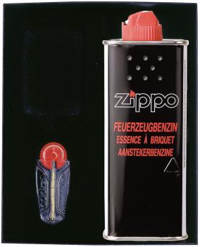 Zippo Geschenk Set Orginal Benzin&Feuersteine 1701010