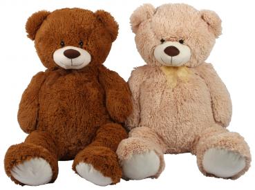 Plüsch Teddybär mit fliege XXL 2/f Braun&Creme ca. 100cm