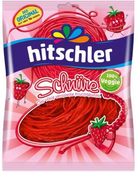 hitschler Schnüre Erdbeer 125g im 15er T-Dsp.